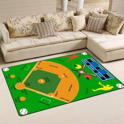 Baseball Area Rug Living Room Rug Home Decor 01293 Home Decor Bedroom Living Room Decor