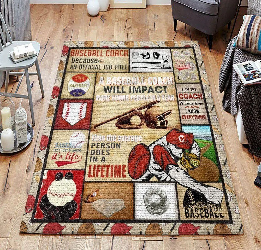 Baseball Coach Rug Rcdd81F25150 Area Rug Living Room Carpet Rug Regtangle Carpet Floor Decor Home Decor