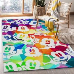 Baseball Print Pattern Area Rug Living Room Rug Home Decor