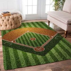 Baseball Rectangle Rug 22 Area Rug Living Room Carpet Rug Regtangle Carpet Floor Decor Home Decor