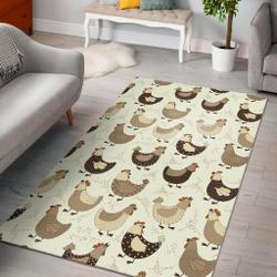 Basset Hound Dog Pattern Print Area Rug Living Room Rug Home Decor