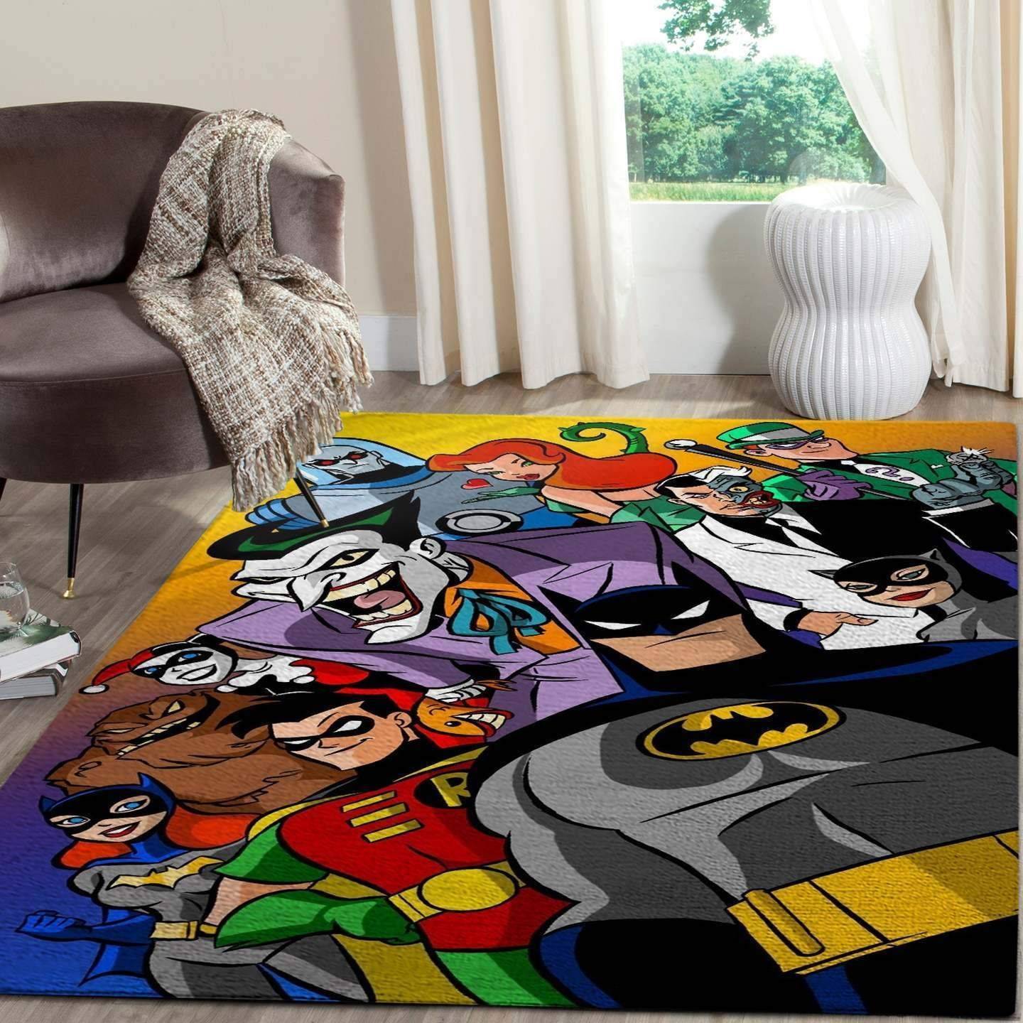 Batman Area Rugs Dc Comics Superhero Movies Living Room Carpet Regtangle