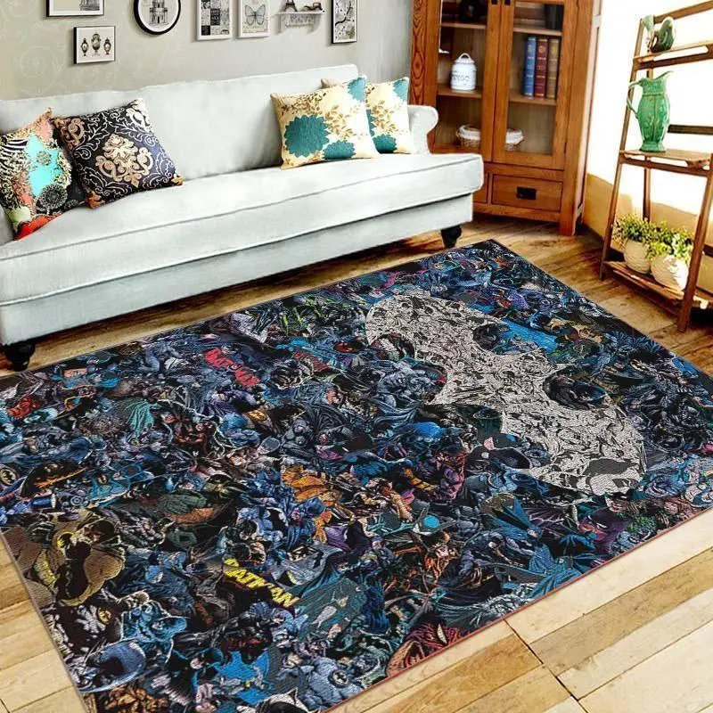 Batman Area Rugs Dc Movies Bedroom Living Room Carpet Cute Home Rug