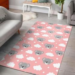 Beach Pink Pattern Print Area Rug Living Room Rug Home Decor
