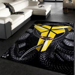 Bean Bryant Black Mamba Logo Area Rug Rugs For Living Room Rug Home De