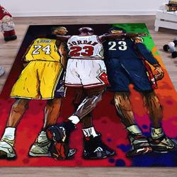 Bean Bryant Jordan Rug Sport Rug Basketball Legend Sport Floor Carpet Decor