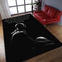 Bean Bryant Rug Bean Bryant Quote Basketball Legend Floor Mat Carpet Sport Decor