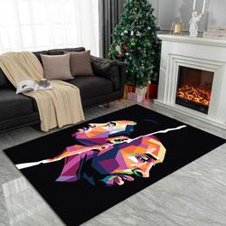 Bean Bryant Rug Lakers Legends Basketball Legend Floor Mat Carpet Sport Decor