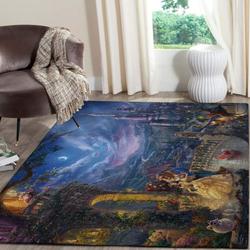 Beauty And The Beast Area Rug Living Room Rug Home Decor Disney D26107