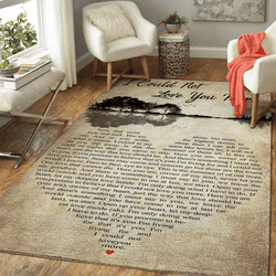 Bee Gees I Could Not Love You More We’Re Alone Rug Mat All Over Print Area Rug Rug Regtangle Carpet Floor Decor Home Decor