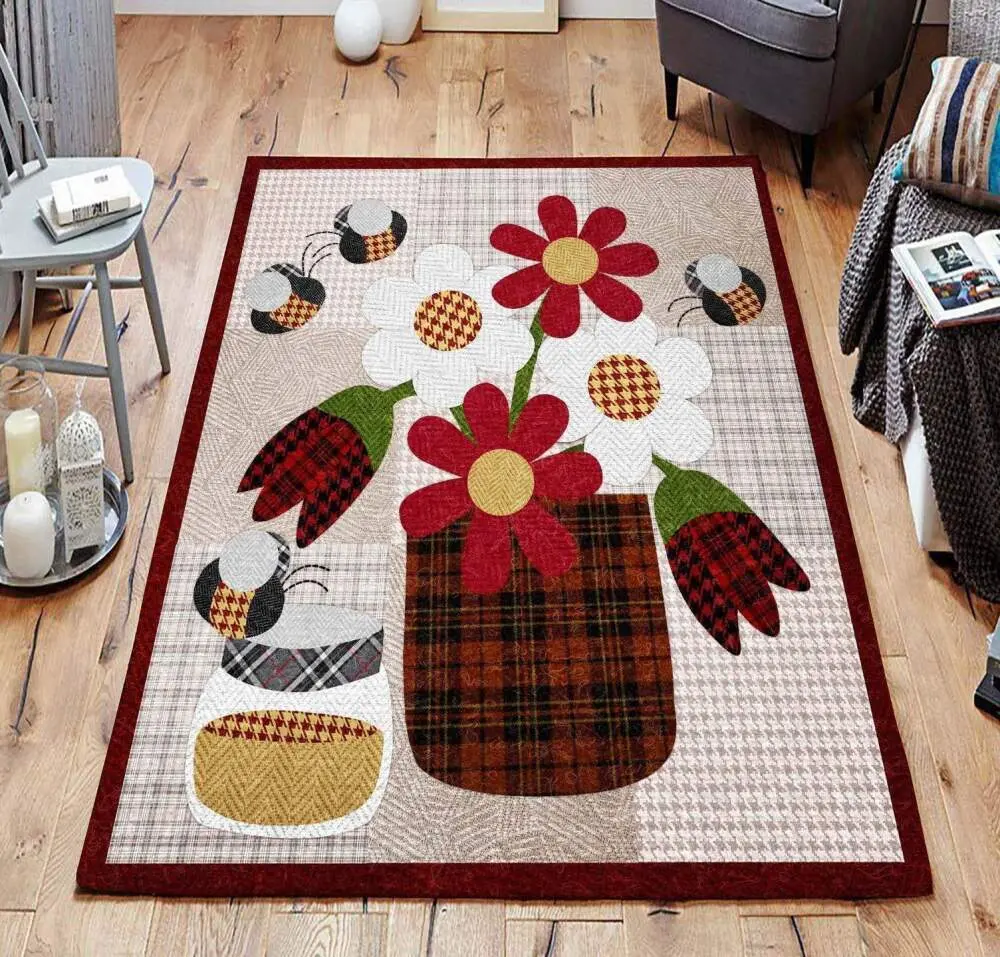 Bee Rug Rb7A8E7E4959 Area Rug Living Room Carpet Rug Regtangle Carpet Floor Decor Home Decor