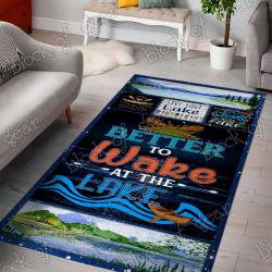 Better To Wake At The Lake Dhc170917Mdr Rug Living Room Rug Home Decor