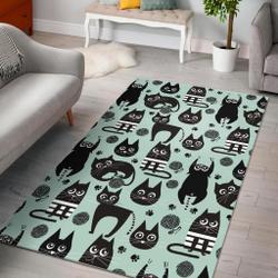 Bichon Frise Dog Print Pattern Area Rug Living Room Rug Home Decor