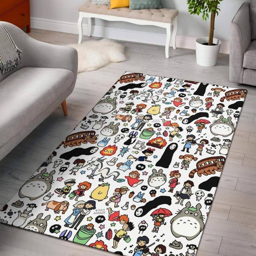 Bicycle Pattern Print Area Rug Living Room Rug Home Decor
