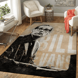 Bill Evans Retro Jazz Music Art For Fans Area Rug Living Room Carpet Rug Regtangle Carpet Floor Decor Home Decor