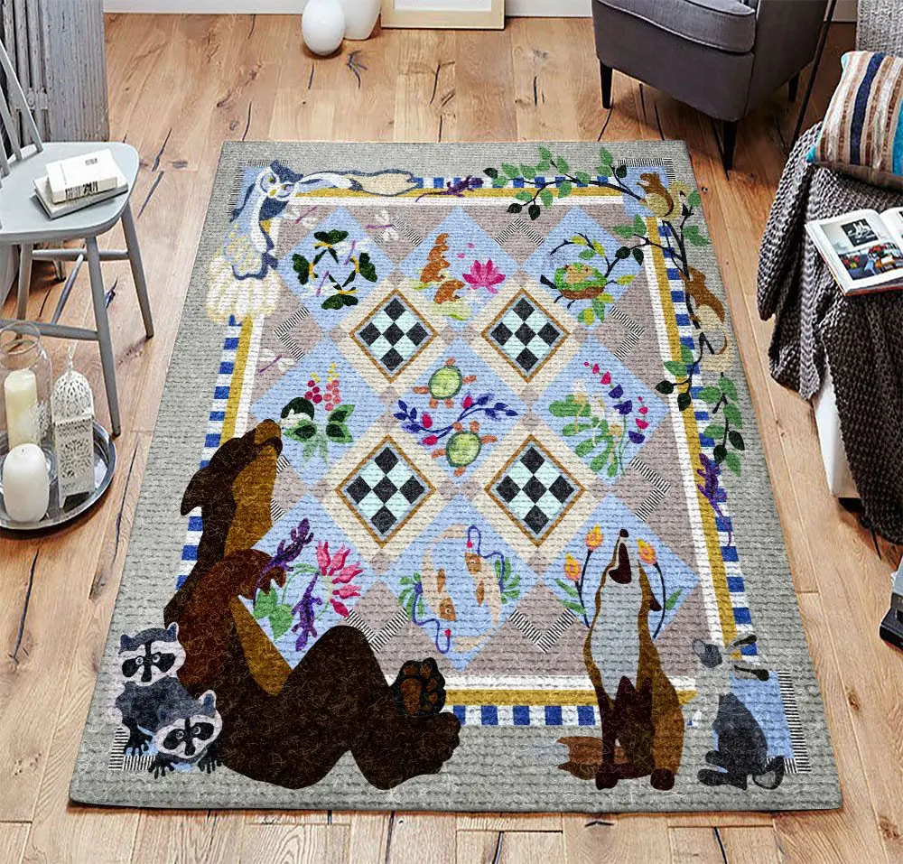 Bird Rug Ccc19101641 Rug Living Room Area Rug Home Decor