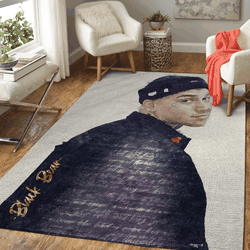 Black B Music Art For Fans Area Rug Living Room Carpet Rug Regtangle Carpet Floor Decor Home Decor