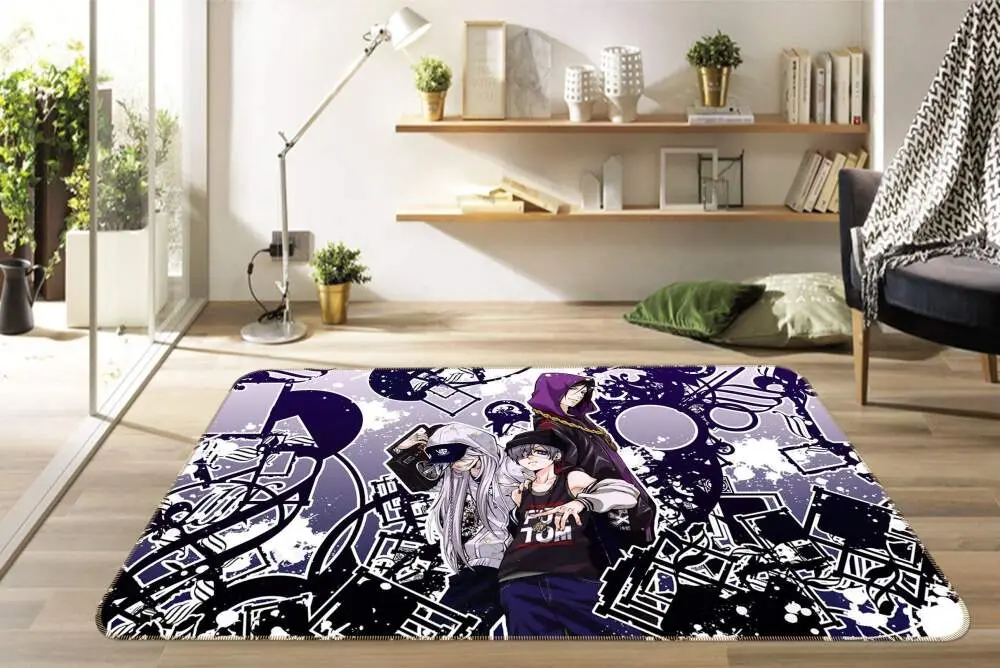 Black Butler Anime 5 Area Rug Living Room And Bed Room Rug Rug Regtangle Carpet Floor Decor Home Decor