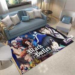 Black Butler Area Rugs Book Of Circus Anime Living Room Carpet Home Rug Regtangle Carpet Floor Decor Home Decor