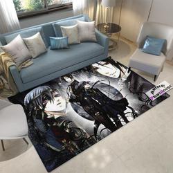 Black Butler Ciel & Sebastian Area Rugs Anime Living Room Carpet Home Rug Regtangle Carpet Floor Decor Home Decor