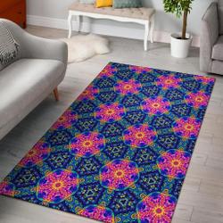Black Cactus Pattern Print Area Rug Living Room Rug Home Decor