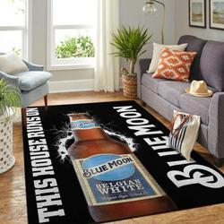 Blue Moon Area Rug Living Room Rug Home Decor This House Runs On Ofd 20030915