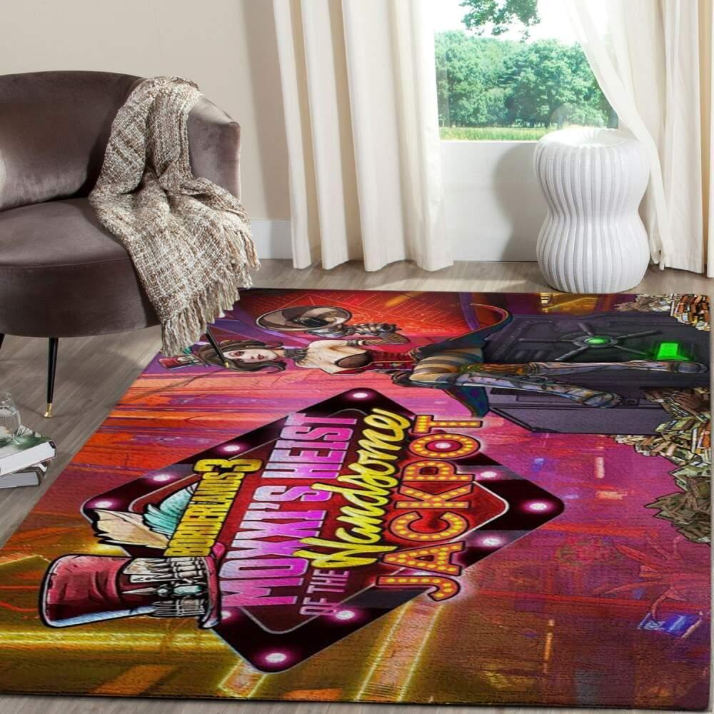 Borderlands Moxxi’S Heist Of The Handsome Jackpot Gaming Area Rugs Living Room Carpet Fn140124 Rug Regtangle Decor Home Decor