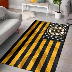 Boston Bruins Nhl Ice Hockey Carpet Living Room Rug Regtangle Carpet V4619