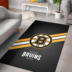 Boston Bruins Nhl Ice Hockey Carpet Living Room Rug Regtangle Carpet 2002204