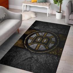 Boston Bruins Nhl Ice Hockey Carpet Living Room Rug Regtangle Carpet 2002207