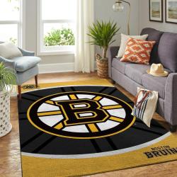 Boston Bruins Nhl Area Rugs Team Logo Living Room Carpet Regtangle Carpet