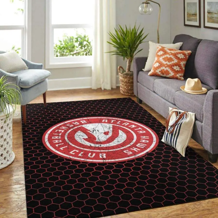 Team Logo Grey Wooden Style Nice Gift Home Decor Rectangle Area Rug Living Room Rug Home Decor