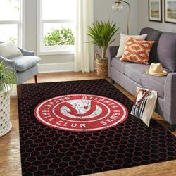 Team Logo Grey Wooden Style Nice Gift Home Decor Rectangle Area Rug Living Room Rug Home Decor