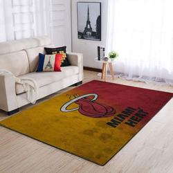 Miami Heat Nba Style Nice Gift Rectangle Area Rug Living Room Rug