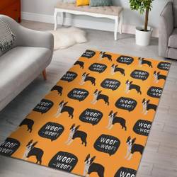 Boston Terrier Design Pattern Dhcdhc Dt1910 Rug Living Room Rug Home Decor