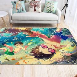 Boy Swimming Anime 1 Area Rug Living Room And Bed Room Rug Rug Regtangle Carpet Floor Decor Home Decor