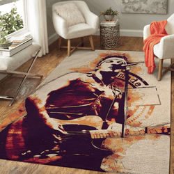 Bruce Springsteen American Singer Rock Music Art For Fans Area Rug Rug Regtangle Carpet Floor Decor Home Decor