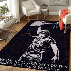 Bruce Springsteen Quotes It Will All Seem Funny Pop Art Area Rug Area Rug Living Room Carpet Rug Regtangle Carpet Floor Decor Home Decor