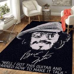 Bruce Springsteen Quotes Well I Got This Guitar Pop Art Area Rug Area Rug Living Room Carpet Rug Regtangle Carpet Floor Decor Home Decor