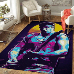 Bruce Springsteen Singer And Musician Art Area Rug Area Rug Living Room Carpet Rug Regtangle Carpet Floor Decor Home Decor