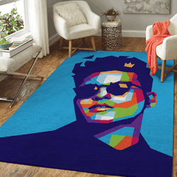 Bruno Mars American Singer Art For Fans Area Rug Area Rug Living Room Carpet Rug Regtangle Carpet Floor Decor Home Decor