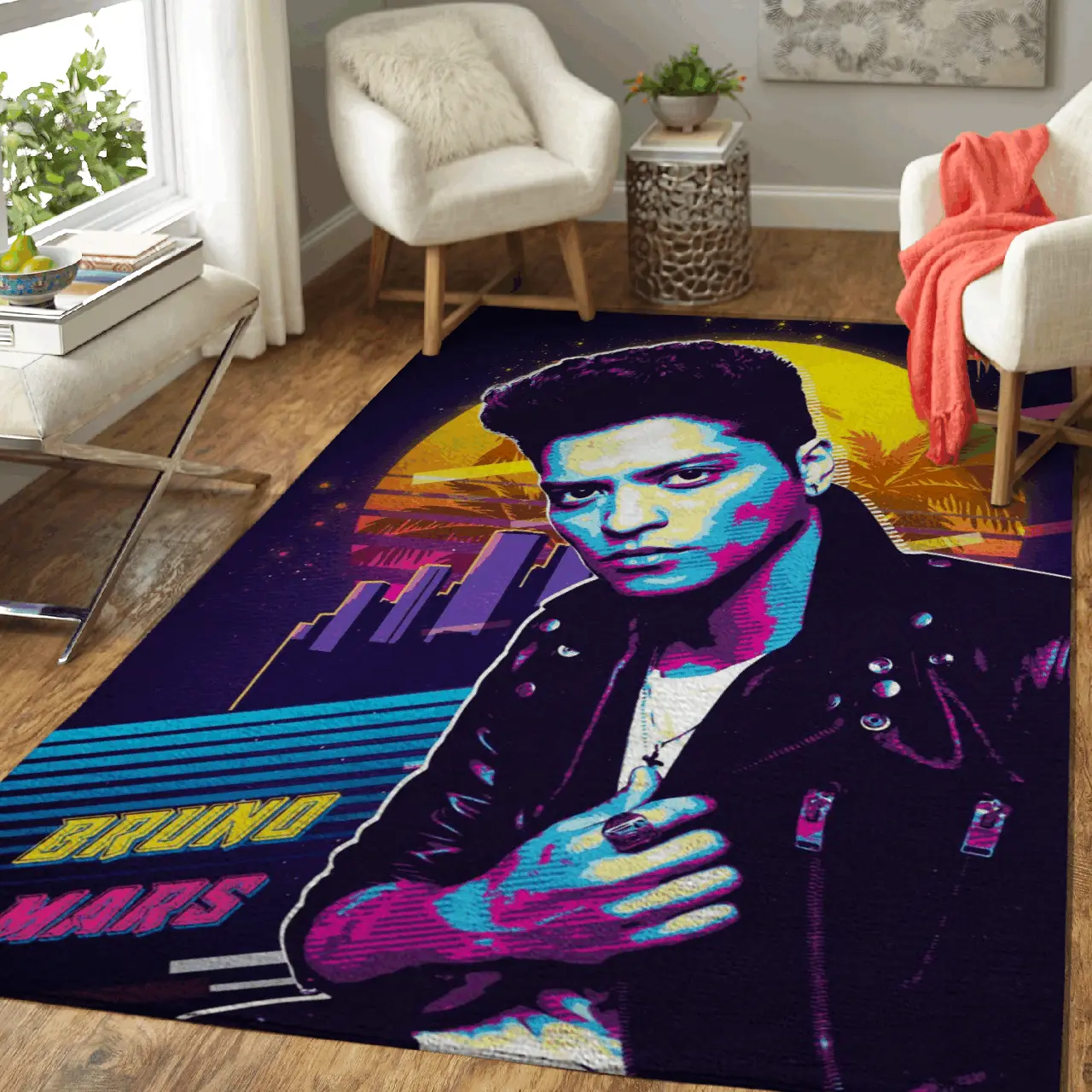 Bruno Mars Singer And Songwriter Pop Art Area Rug Area Rug Living Room Carpet Rug Regtangle Carpet Floor Decor Home Decor