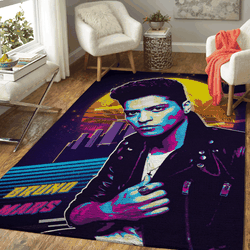 Bruno Mars Singer And Songwriter Pop Art Area Rug Area Rug Living Room Carpet Rug Regtangle Carpet Floor Decor Home Decor