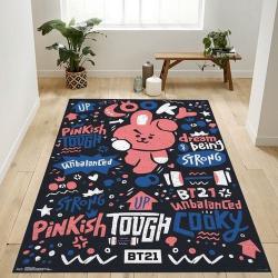 Bt21 Cooky Area Rug Bedroom Rug Home Decor Floor Decor Living Room Area Rug Home Decor