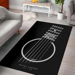 Music Guitar Instrument Living Room Home Decor Area Rug Floor Mat Carpet
