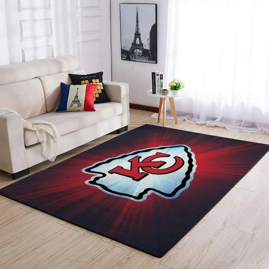 NFL Kansas City Chiefs Team Area Rug Living Room Rug Home Decor 1910076
