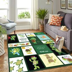Turtle Cartoon Arealiving Animal Cartoon Carpet Home Decor Area Rug Living Room
