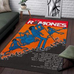 Ramones 1989 Music Band Nice Gift Home Decor Rectangle Area Rug Living Room Rug