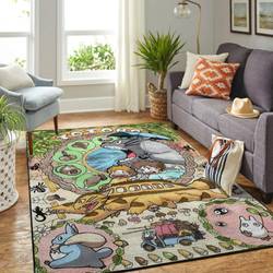Totoro Area Rug Living Room Rug Home Decor Carpet Rug Living Room 20030323