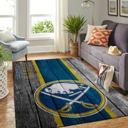 Buffalo Sabres Nhl Rugs Wooden Style Living Room Carpet Rug Regtangle Carpet